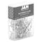 JAM Paper Silver Butterfly Clips, 2 Packs of 20